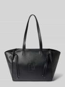 Liu Jo White Tote Bag mit Logo-Detail Modell 'Lapis' in Black, Größe 1