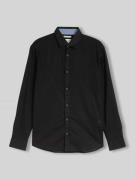 Tom Tailor Regular Fit Freizeithemd aus Leinen-Baumwolle-Mix in Black,...