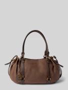 Liu Jo White Tote Bag mit Logo-Detail Modell 'GINESA' in Dunkelbraun, ...