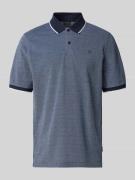 bugatti Regular Fit Poloshirt mit Label-Stitching in Jeansblau, Größe ...