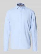 FIL NOIR Regular Fit Business-Hemd aus Leinen-Baumwoll-Mix Modell 'ROM...