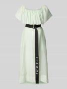 Copenhagen Muse Midikleid mit Gürtel und Karree-Ausschnitt Modell 'MOL...