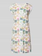 Skiny Nachthemd aus Modal-Mix im Allover-Look in Offwhite, Größe 36