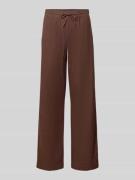 FREE/QUENT Wide Leg Pants aus Leinen-Mix mit elastischem Bund Modell '...