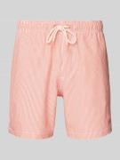 Shiwi Badehose mit Label-Detail Modell 'Pete' in Orange, Größe L