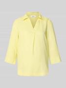 s.Oliver RED LABEL Relaxed Fit Hemdbluse aus Leinen-Viskose-Mix in GEL...