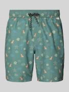 Blend Badeshorts mit Eingrifftaschen Modell 'BHRINGWAR MINI' in Oliv, ...