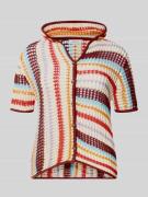 Topshop Strickjacke mit Kapuze Modell 'GERDI' in Ecru, Größe L