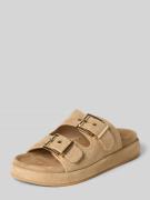 ALMA EN PENA Sandalette aus Leder mit Gummisohle in Sand, Größe 36