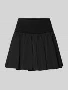 Polo Ralph Lauren Ausgestellter Mini-Rock aus reiner Baumwolle in Blac...
