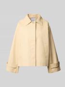 Mango Jacke mit Ärmelriegeln Modell 'CUBA' in Beige, Größe L