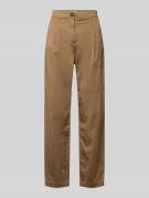 Jake*s Casual Chino aus Lyocell-Mix mit Eingrifftaschen in Schlamm, Gr...
