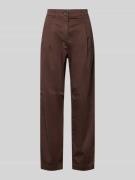 Jake*s Casual Chino aus Lyocell-Mix mit Eingrifftaschen in Dunkelbraun...