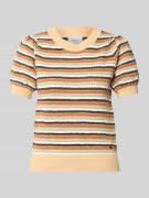 Pepe Jeans Regular Fit Strick-Shirt mit kurzem Arm Modell 'KAMIA LUREX...