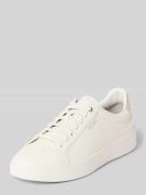 HUGO Low Top Sneaker in Lederoptik Modell 'LYDE' in Weiss, Größe 40