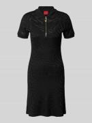 HUGO Körpernahes Freizeitkleid aus Viskose-Mix Modell 'NOFINA_1' in Bl...