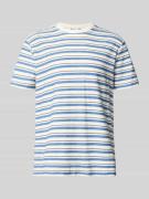 Guess T-Shirt mit Streifenmuster Modell 'MARINA' in Sky, Größe L