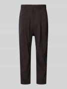 Drykorn Relaxed Fit Hose mit Bundfalten Modell 'Lirog' in Dunkelbraun,...