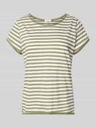 s.Oliver RED LABEL Regular Fit T-Shirt aus Baumwoll-Flammgarn in Khaki...