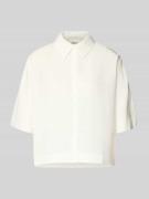s.Oliver RED LABEL Relaxed Fit Hemdbluse aus Lyocell in Weiss, Größe 3...