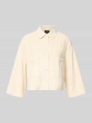 s.Oliver BLACK LABEL Boxy Fit Kurzblazer mit 1/2-Arm in Sand, Größe 34