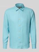 s.Oliver RED LABEL Regular Fit Freizeithemd aus reinem Leinen in Tuerk...