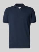 s.Oliver RED LABEL Regular Fit Poloshirt aus Baumwoll-Mix in Marine, G...