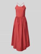 SUNCOO PARIS Midikleid mit Eingrifftaschen Modell 'COVER' in Rostrot, ...