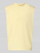 Jack & Jones T-Shirt mit Stitching in Pastellgelb, Größe L
