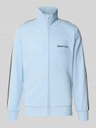 Jack & Jones Sweatjacke mit Stehkragen Modell 'COTEDAZUR' in Hellblau,...
