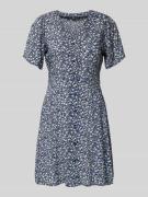 Only Minikleid aus reiner Viskose Modell 'EVIDA' in Marine, Größe L