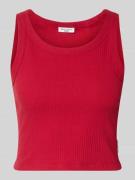 Marc O'Polo Denim Slim Fit Top aus Baumwoll-Mix in Rot, Größe L