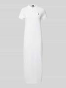 Polo Ralph Lauren Straight Fit Polokleid aus reiner Baumwolle in Weiss...