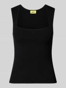 JJXX Top aus Viskose-Mix mit Karree-Ausschnitt Modell 'POSIE' in Black...