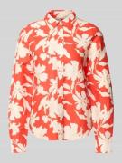 Gant Regular Fit Bluse aus Leinen-Baumwoll-Mix in Hellrot, Größe 34