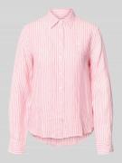 Gant Regular Fit Leinenbluse mit Hemdblusenkragen und Label-Stitching ...