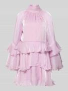 Gina Tricot Minikleid im Stufen-Look Modell 'Flowy frill' in Flieder, ...