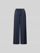 Lala Berlin Wide Fit Sweatpants mit Viskose-Anteil in Marine, Größe L