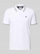 CHAMPION Slim Fit Poloshirt mit Label-Stitching in Weiss, Größe L