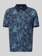 Fynch-Hatton Regular Fit Poloshirt aus Baumwolle im Allover-Look in Ma...