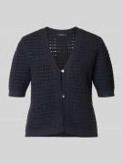 OPUS Regular Fit Cardigan aus Viskose-Mix Modell 'Dostal' in Marine, G...