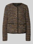 WHITE LABEL Blazer in Bouclé-Optik in Gold, Größe 38