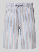 Lacoste Relaxed Fit Sweatshorts aus reiner Baumwolle in Bleu, Größe L
