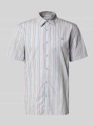 Lacoste Regular Fit Freizeithemd aus reiner Baumwolle in Bleu, Größe 3...