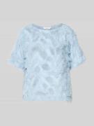 Selected Femme Relaxed Fit Bluse mit Fransen Modell 'MYLINE' in Hellbl...