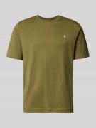 Marc O'Polo Regular Fit T-Shirt aus reiner Baumwolle in Oliv, Größe L