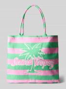 Milano Italy Shopper mit Label- und Motiv-Print in Mint, Größe 1