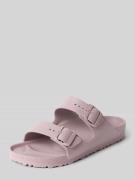 Birkenstock Slides aus Leder mit Label-Prägung Modell 'ARIZONA EVA' in...