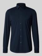 BOSS Slim Fit Businesshemd aus Baumwoll-Mix Modell 'P-HANK-S' in Marin...