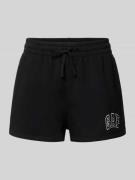 GAP Sweatshorts mit Logo und elastischem Bund in Black, Größe L